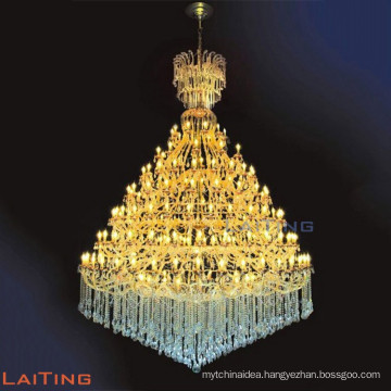 Modern lamp hotel crystal candle chandelier for Feast day LT-81133